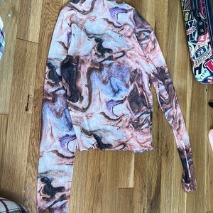 Marble shein shirt